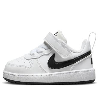 Nike (TD) Nike Court Borough Low Recraft Basketball Shoes White Black DV5458-104