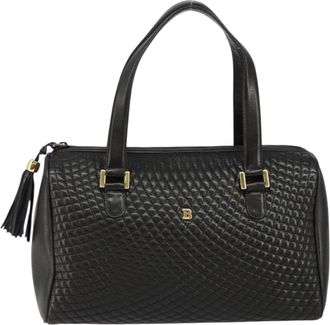 Bally Vintage Quilted Leather Leather Handbag (Pre-Owned)