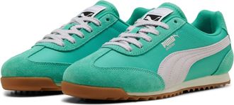 Puma Sneaker PUMA ARIZONA NYLON, Damen, Gr. 37,5, vibrant gr&uuml;n, lavender pop, gum, Textil, mehrfarbig, Schuhe Sneaker, mit Wildleder-Overlays, mit Schn&uuml;rve