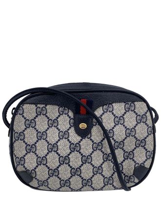 Gucci Blue Cotton Ophidia Shoulder Bag (Authentic Pre-Loved)
