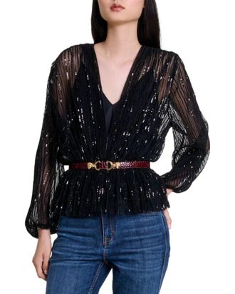 Maje Sequin Top