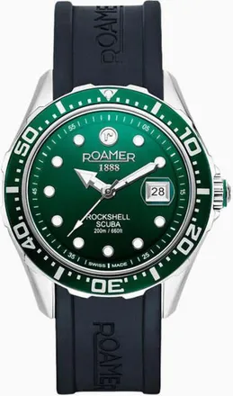Roamer Rockshell Mark Iii Green Dial Mens Watch 867833 41 75 02