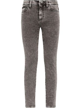 Philipp Plein Jeans skinny crop - Grigio
