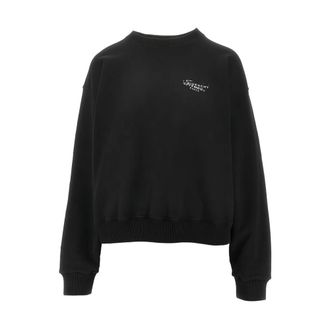 Givenchy Sweatshirt in fleece with stamp print - female - Givenchy - Sweatshirts - Black - XS - Sweatshirts & Hoodies