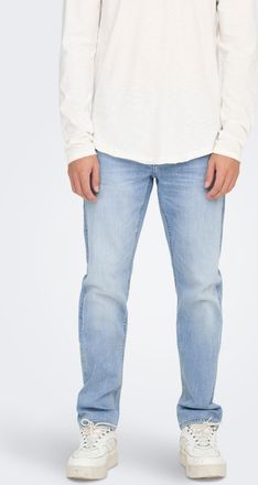 Only & Sons Regular-fit-Jeans ONLY & SONS ONSWEFT REG. BOX AZG DNM MU OTL, Herren, Gr. 29, L&auml;nge 34, light blau denim, Denim/Jeans, Obermaterial: 99% Baumwolle, 1