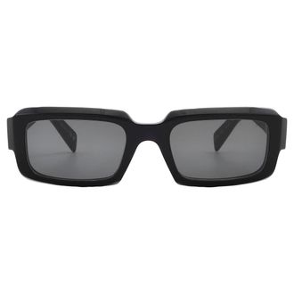 Prada Dark Grey Rectangular Mens Sunglasses PR 27ZS 16K08Z 54