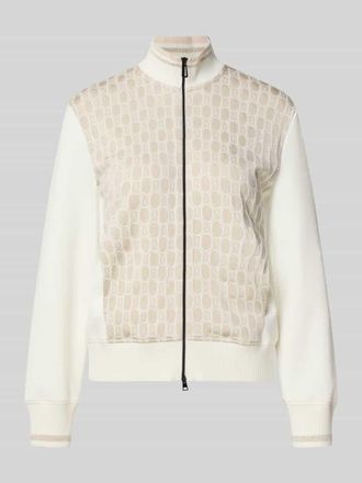 Marc Cain Sweatjacke aus Viskose-Mix mit Zweiwege-Rei&szlig;verschluss in Offwhite, Gr&ouml;&szlig;e 34