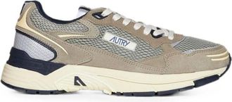 Autry Beige Logo Sneakers