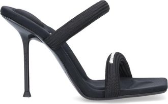 Alexander Wang Julie Sandals, In Black Padded Nylon