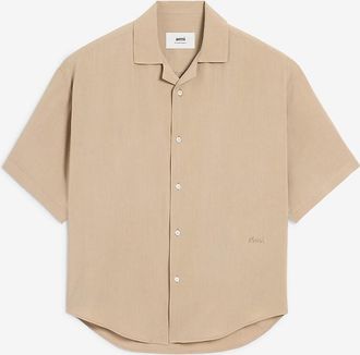 Ami Kurz&auml;rmelige Viskosehemd