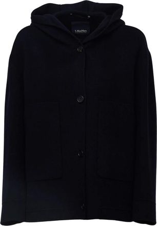 Max Mara Winterjassen - Dames - Winterjassen - Blauw - M - Wol - Jassen
