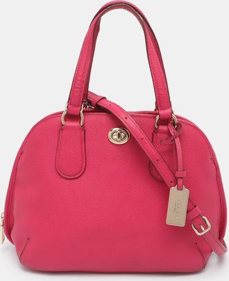 Coach Prince Street Pink Leather Satchel