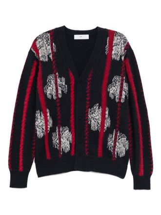 Toga Archives graphic-print cardigan - Blue