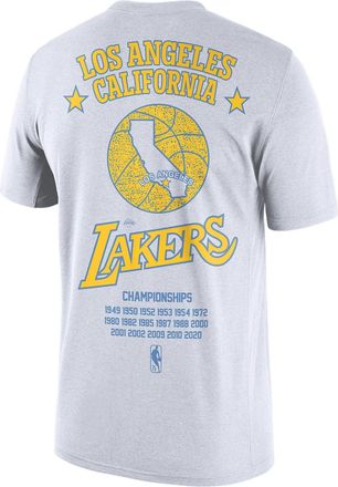 Nike Courtside City Edition Los Angeles Lakers Tee Grey DA7289-100