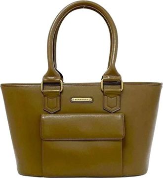 Burberry Pre-owned Tote Bags, female, Brown, Size: ONE SIZE Pre-owned Tote
