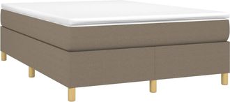 vidaXL Cama Sin Colch&oacute;n Tela Gris Taupe 140x190 Cm Vidaxl
