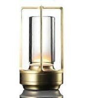 OEM L&aacute;mpara De Mesilla De Noche Led Crezuo Para Dormitorio Con Protecci&oacute;n Ocular Advanced Sense, Color Dorado