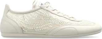 Jimmy Choo London Sunny F Sneakers - Dames - Sneakers - Beige - 37 EU - Leer - Schoenen