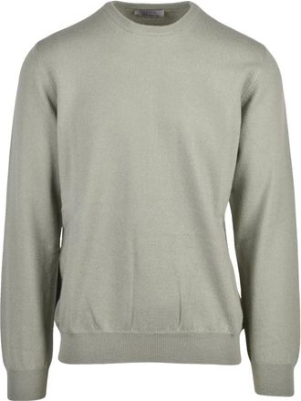 Alpha Studio Pullover Girocollo - Heren - Ronde hals truien - Groen - XL - Kasjmier - Truien & Vesten