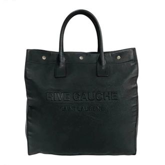 Saint Laurent Pre-owned Tote Bags, female, Black, Size: ONE SIZE Pre-owned Leather handbags