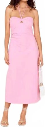 Minkpink Gaia Halter Midi Dress In Pink