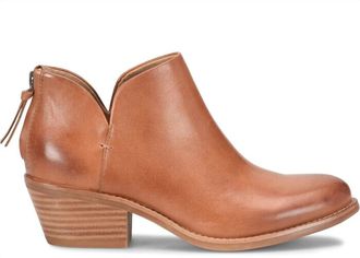 S&ouml;fft Womens Angelica Waterproof Leather Booties In Luggage Tan