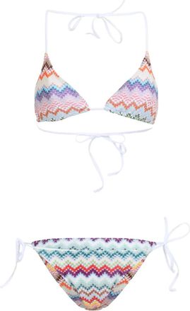 Missoni Bikini con motivo chevron - Bianco