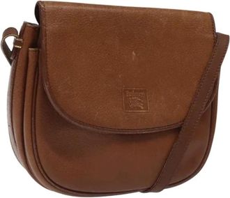 Burberry Pre-owned Vintage Schoudertas - Dames - Vintage Schoudertas - Bruin - ONE Size - Leer - Vintage