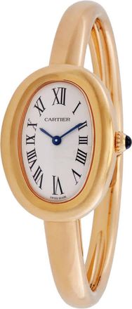 Cartier Baignoire Yellow Gold (Size 16) Silver Dial Ladies Watch WGBA0025