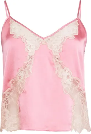 Fleur du Mal Juliet lace top - Pink