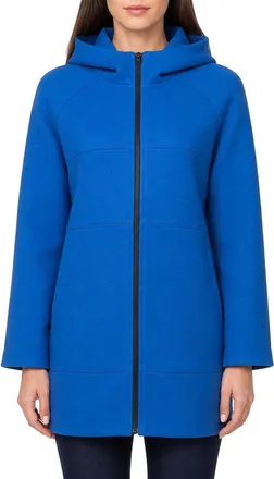 Pinko Cotton Hooded Coat - Blue