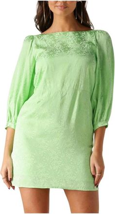 Harper & Yve Kleedjes, Dames, Groen, XL, Denim, Groene Remi-Dr Mini Jurk