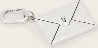 AllSaints Sterling Silver Envelope Sterling Silver Pendant Charm, Size: One Size