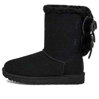 UGG (WMNS) UGG Classic Double Bow Short Black 1127131-BLK