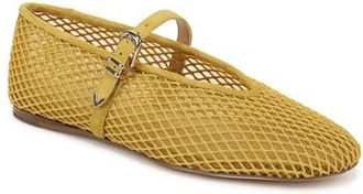 Favorite Daughter Margot Mesh Mary Jane Flat in Lemongrass at Nordstrom, Size 7.5