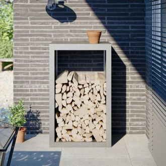 vidaXL Le&ntilde;ero De Acero Inoxidable 60x40x100 Cm Vidaxl