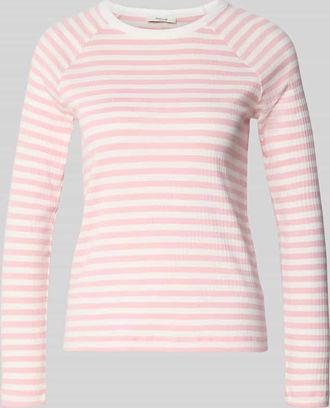 OPUS Slim Fit Longsleeve mit Rundhalsausschnitt Modell Sorka in Rosa, Gr&ouml;&szlig;e 36