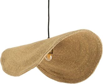 Rendez-Vous D&eacute;co L&aacute;mpara de techo de material natural y metal D61 cm