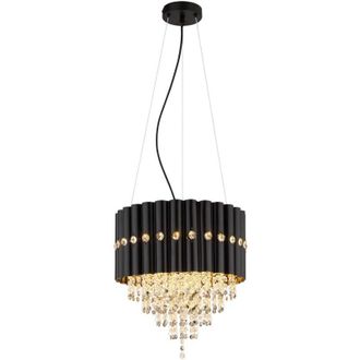 Globo Lighting L&aacute;mpara De Techo Colgante Negro Mate 3x E27