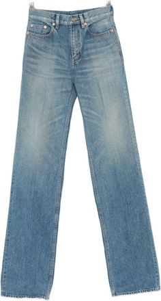 Saint Laurent Vaqueros acampanados de algod&oacute;n denim de Saint Laurent