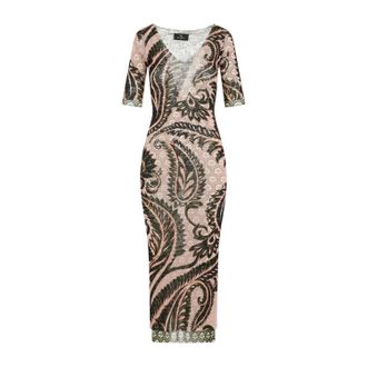 Etro Etro Womens Polyamide Midi Dress - Nude Nylon - Size EU 36 (Womens)