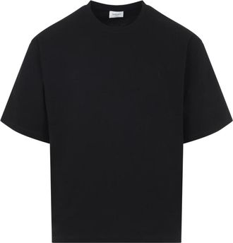 Saint Laurent T-Shirts, male, Black, Size: XL Cotton T-shirt