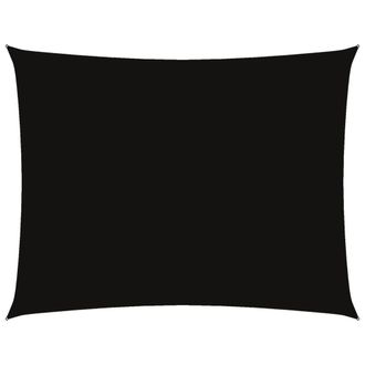 Berkfield Home Sunshade Sail Oxford Fabric Rectangular 6x7 m Black