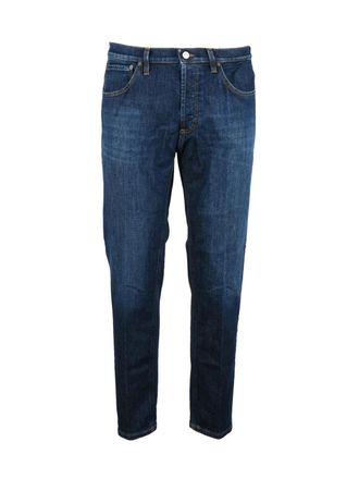 Dondup Blue Brighton Carrot Fit Stretch Jeans