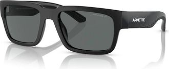 Arnette Black/Dark Grey Zonnebrillen - Heren - Zonnebrillen - Zwart - 55 MM - Accessoires