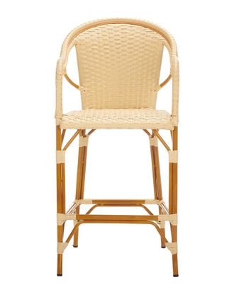 Safavieh California Natural Barstool With Arms