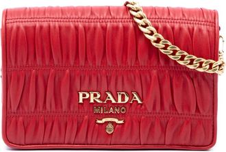 Prada Pre-owned Prada Nappa Gaufre Chain Flap Crossbody Ladies WKMHV2ZKCWR5GYLU