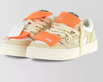 Off-white court low top sneakers contrast sole