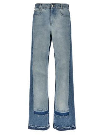 デニム・ジーパン STELLA MCCARTNEY 'Falabella' jeans Light Blue 6D01913SPH56 STELLA MCCARTNEY + NET SUSTAIN Iconic chain-embellished high