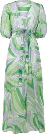 MC2 Saint Barth Maxi Kleedjes - Dames - Maxi kleedjes - Groen - S - Kleedjes